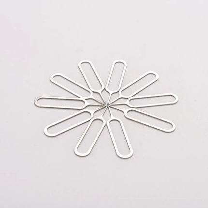 10pcs/set Sim Card Tray Removal Eject Pin Key Tool Stainless Steel Needle For Huawei For IPhone IPad Samsung