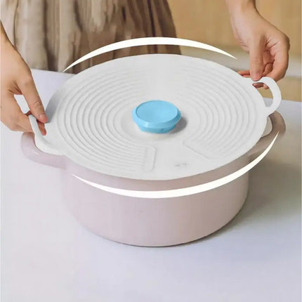 Silicone Fresh-keeping Lid Anti-spill Lid Dust-proof And Leak-proof Lid Kitchen Gadget Pot Lid Tableware Pot Lid Oil Cover Home