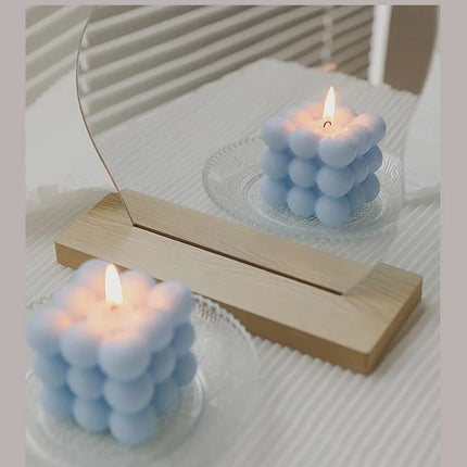 Ins Style Bubble Cube Candle Handmade Scented Candle Aromatherapy Soy Wax Candle Wedding Birthday Candles Party Home Decoration