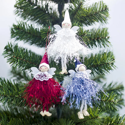 New Year 2024 Christmas Angel Dolls Xmas Tree Pendant Ornaments Navidad 2023 Christmas Decoration for Home Natal Gift Noel Decor