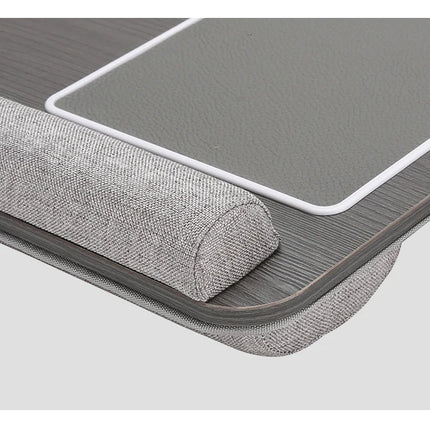 Multi Purpose Laptop Desk Leg Table Design of Double Groove Anti Slip Bar Embedded Mouse Pad Use with Sofa Bedroom Portable