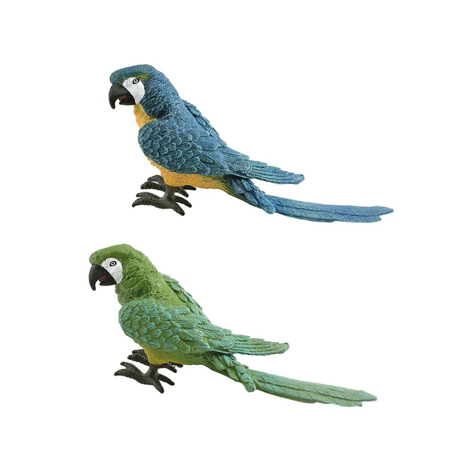 Artificial Parrot Model Bird Ornaments Cute Crafts Fake Parrot Decor Model for Garden Home Backyard Porch Indoor Outdoor