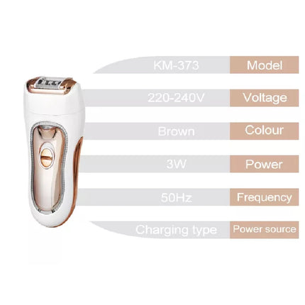 3in1 electric epilator women shaver eyebrow trimmer leg female facial hair remover bikini trimmer rechargeable lady shaver nose