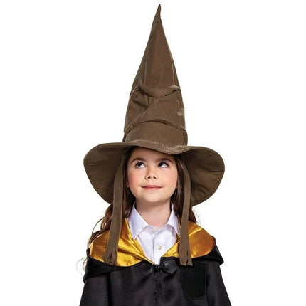 Fashion Movies Witch Wizard Hat Sorting Hat Leather Halloween Party Props Dress Up Hat Men Cosplay Costume Accessories