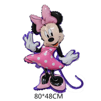 Disney Mickey Minnie Mouse Foil Balloon Baby Shower Birthday Cartoon Mickey Mouse Balloon Party Decoration Air Globos Supplies