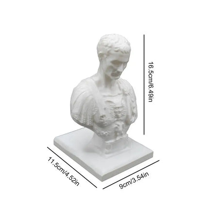 Funny Julius Caesar Pencil Holder Creative synthetic resin Ides Of March Pen Stand Creative Desk Storage Ornaments