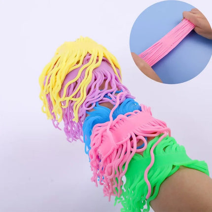 Tpr Spaghetti Luminous Italian Noodle Elastic Stretch Rope Fidget Vent Decompression Toys for Children Adults Anti Stress Relief