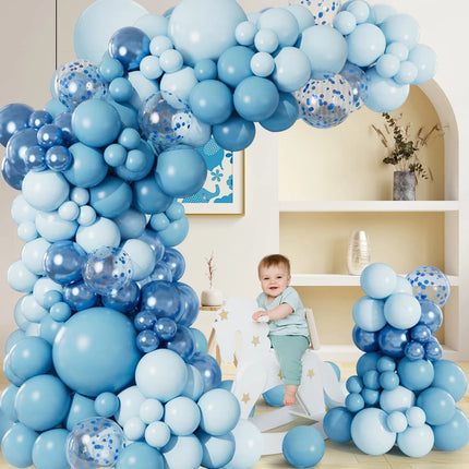 Blue Balloon Garland Arch Kit Happy Birthday Party Decorations Confetti Ballons Baby Shower Baloon Wedding Decor Globos