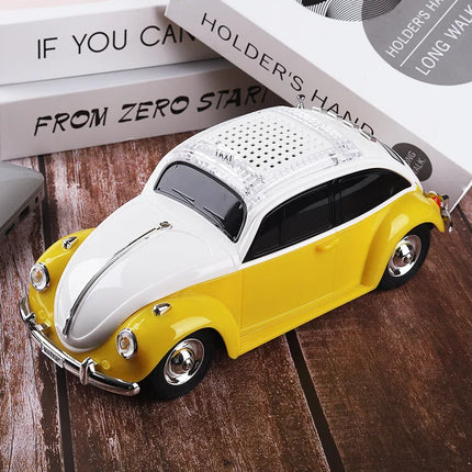 Mini Speaker in Car Shape Retro Wireless Bluetooth Boombox Support TF USB FM Radio AUX Handsfree Classic Taxi Model Sound Box