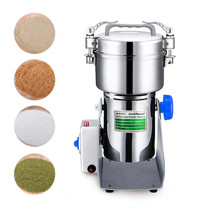 800g Swing Type Grains Herbal Powder Miller Dry Food Grinder Machine High Speed Intelligent Spices Cereals Crusher