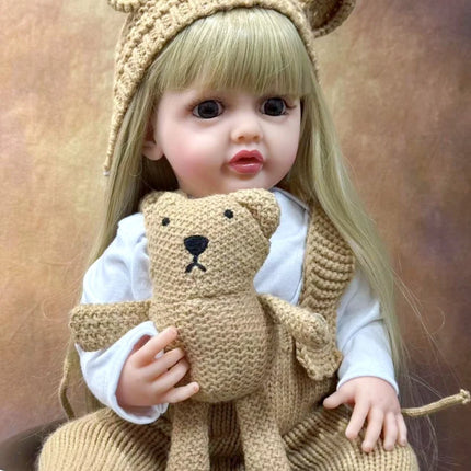 Lifelike Reborn Dolls Realistic Full Silicone Baby Bebe Vinyl 50CM Newborn Girl Doll Princess Toddler Toy Gift