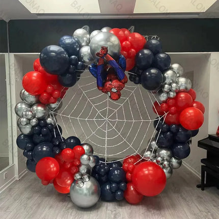 1set Superhero Spiderman Theme Aluminum Film Balloons 32 Inch Digital Balloons Children's Birthday Party Decoration Supplies