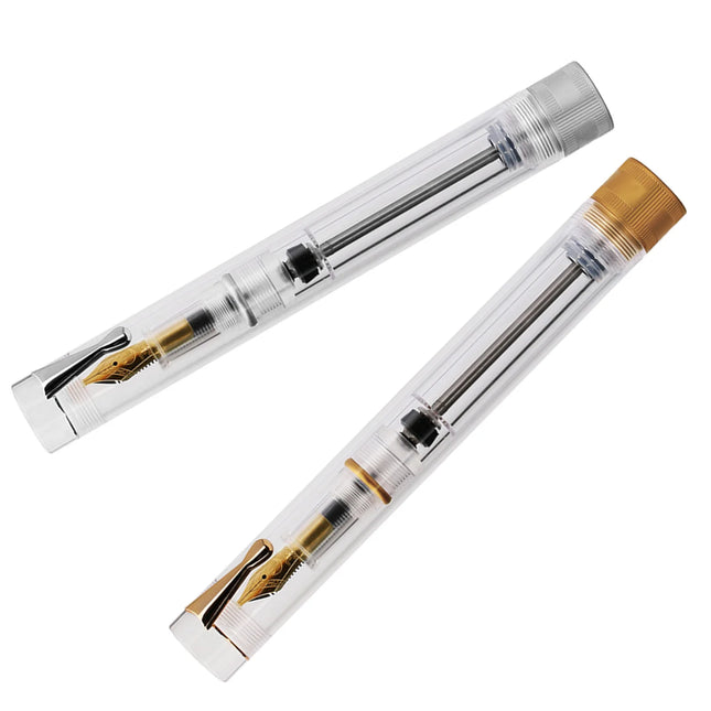 Majohn V1 Resin Fountain Pen Transparent EF F Nibs Vacuum Filling Writing Ink Pen for business Office School Supplies Gifts pens