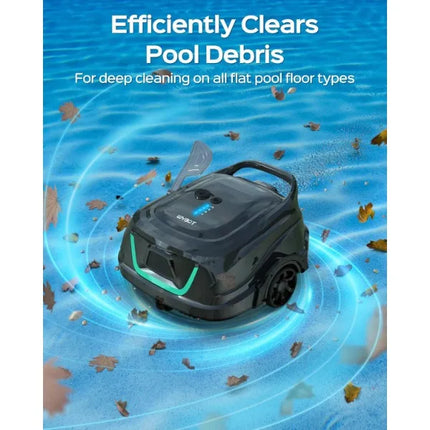 (New Upgraded) WYBOT A1 Cordless Robotic Pool Cleaner, Automatic Pool Vacuum with 120 Mins, Double Filters, LED Indicator