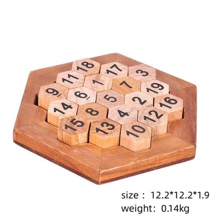 Adult Wooden Classical Puzzle Toy Kong Ming Lock Series Daquan Thinking Brain Game Digital Puzzle Luban Lock Children's Puzzle