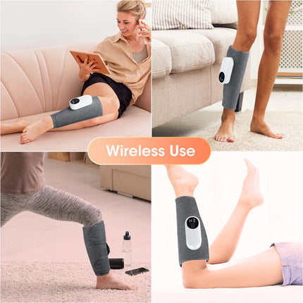 Wireless Air Pressure Calf Massager Electric Leg Massage Device 3 Mode Airbag Compresstion Promote Blood Circulation Instrument