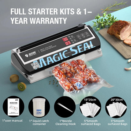 MAGIC SEAL MS175 Vacuum Sealer Machine Wet Vacuum Sealer Packaging Machine Professional Food Plastic Bag Sealer