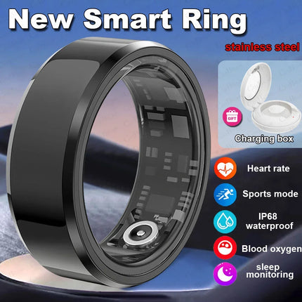 SR01 Smart Ring Men Women IP68 Waterproof Heart Rate Blood Oxygen Sleep Health Monitor Sport Fitnes Health Ring For IOS Android