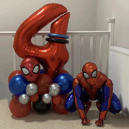 3D Spiderman Decorations Kids Balloon The Avengers Aluminum Foil Balloons Birthday Party Decor Air Globos Baby Shower Toy Gift