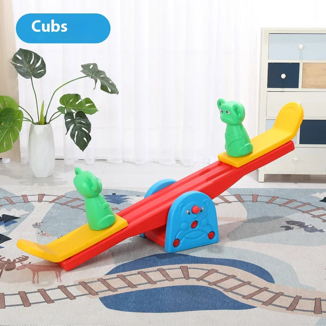 Outdoor Countyard Animal Seesaw Board Toys Children Sport Entertainment Props Two Person Seesaw Interactive Game Toys for Kids