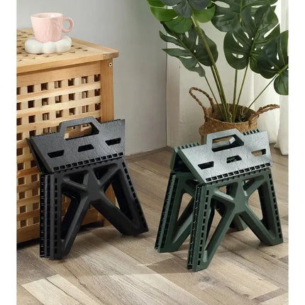 Low Stool Outdoor Fishing Camping Mazar Folding Stool Portable Household Plastic Stool Stall Children's Small Stool