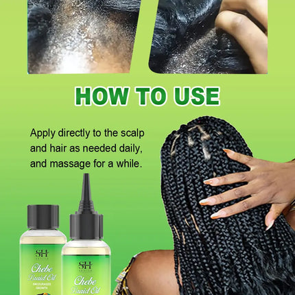 Fast Hair Growth Oil African Crazy Traction Alopecia Chebe Anti scalp itching Anti Hair Break Hair Strengthener Hair Loss Spray