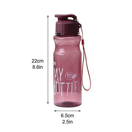 1Pc Creative Water Bottle Sports Drinking Bottles Men Women Water Bottle Large Capacity Outdoor Cup Fitness Drinkware