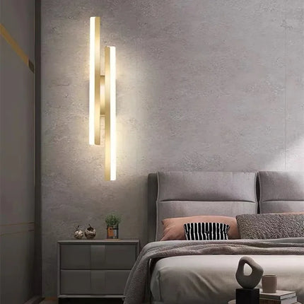 Modern LED Wall Lamps Simple Line Strip Wall Light Acrylic Indoor Sconce for Bedroom Living Room Home Decoration Corridor