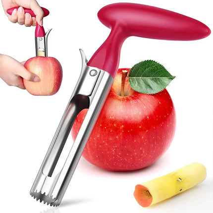 1Pc Premium Apple Corer Stainless Steel Apple Pears Core Remover Tool Fruit Cutter Seeder Slicer Knife Kitchen Vegetable Tools