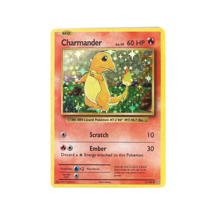 English Pokemon Card 1996 Year Shining Charizard Pikachu Mewtwo trade Card Kids Pokemon Toy