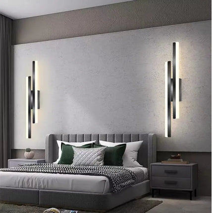 Modern LED Wall Lamps Simple Line Strip Wall Light Acrylic Indoor Sconce for Bedroom Living Room Home Decoration Corridor