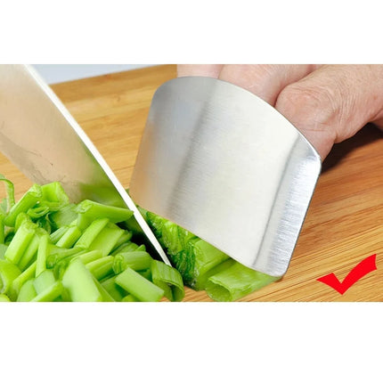 Stainless Steel Kitchen Tool Hand Finger Protector Knife Cut Slice Safe Guard Kitchen Cocina Kitchen Accessories Garden Stickers