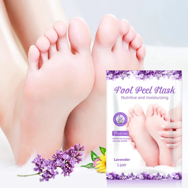 2-10PCS Exfoliating Foot Mask Foot SPA Pedicure Socks Remove Dead Skin Whitening Heels Feet Peeling Anti-Cracked Foot Skin Care