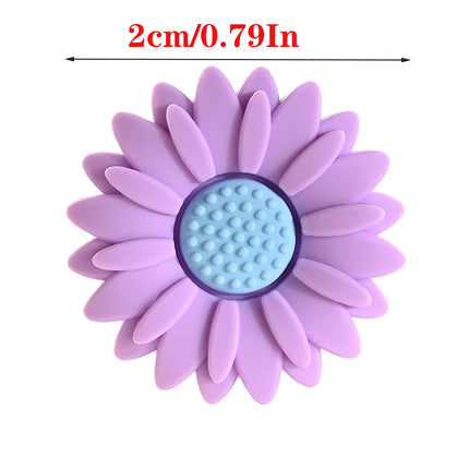 10pcs/lot 20mm Baby Silicone Bead Flower Beads Baby Teether Chewable Beads Food Grade DIY Pacifier Chain Clips Accessories