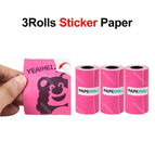 3Rolls Pink Sticker