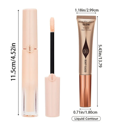 6 Colors Concealer and Contour set  Liquid Multi-purpose Concealer Full Coverage Of Acne, Dark Spots,Hyperpigmentation