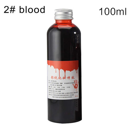 1 Bottles Halloween Emulation Fake Props Makeup Blood 30-100ml Blood Whole Cosplay Prank Props Makeup Person Plasma Fake 2024