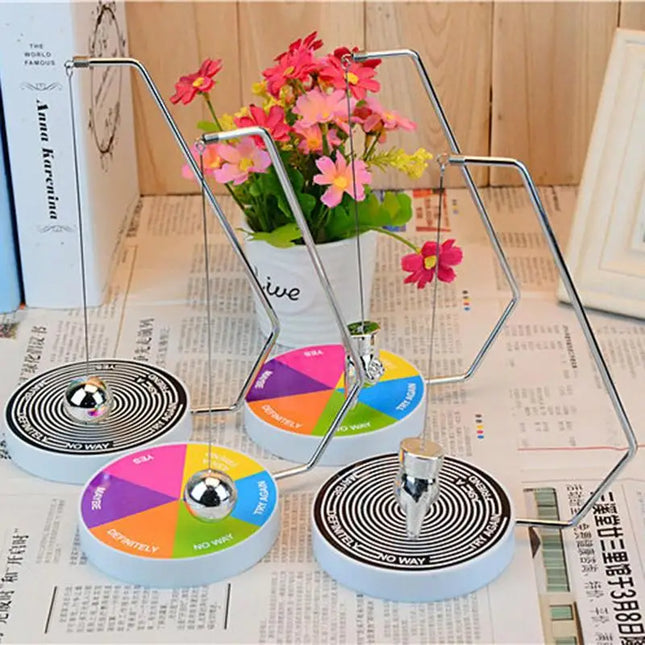 Novelty Magnetic Decision Maker Swinging Pendulum Swing Ball Desk Game For Kids Adults Home Office Desktop Decorative Gifts