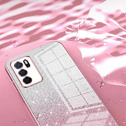 Gradient Glitter Plating Clear Phone Case For Samsung Galaxy A55 A35 A25 A15 A05 A05S A54 A34 A24 A14 A04s Soft Silicone Cover