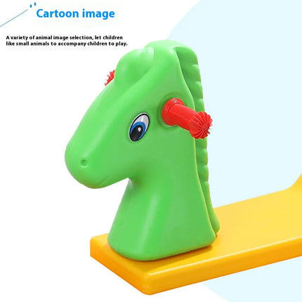 Outdoor Countyard Animal Seesaw Board Toys Children Sport Entertainment Props Two Person Seesaw Interactive Game Toys for Kids