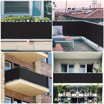 Balcony Views Breeze Privacy Screen Fence Cover with HDPE Shade Fabric for Decorative Fences Outdoor Patio Wall Garden Awning