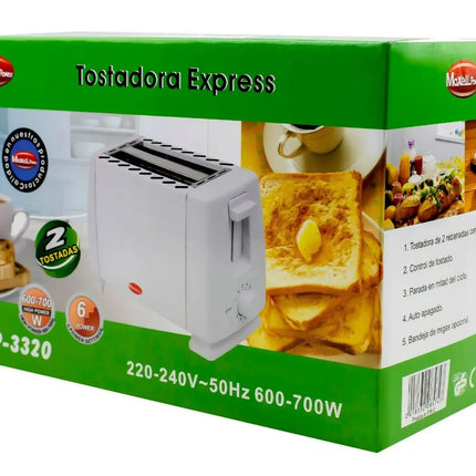 2 slices reinforced MATERIAL 700W 25x17x12CM electric bread toaster MP-3320