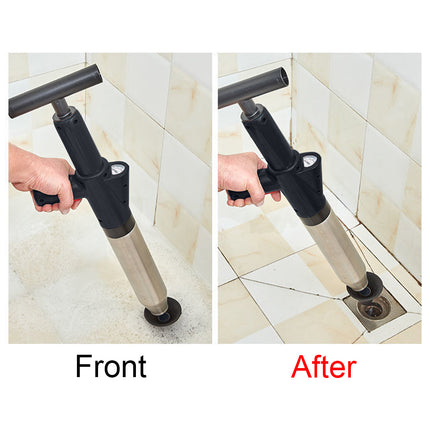 Toilet Plunger High Pressure Drain Plunger Dredge Clog Remover Sewer Pipe Unblocker Air Drain Blaster