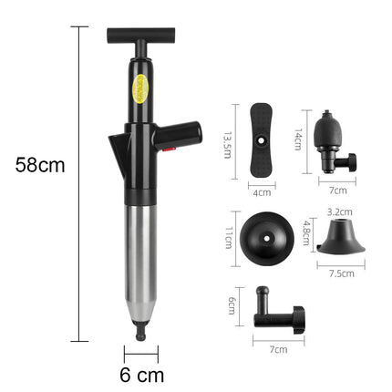 Toilet Plunger High Pressure Drain Plunger Dredge Clog Remover Sewer Pipe Unblocker Air Drain Blaster