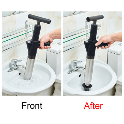 Toilet Plunger High Pressure Drain Plunger Dredge Clog Remover Sewer Pipe Unblocker Air Drain Blaster